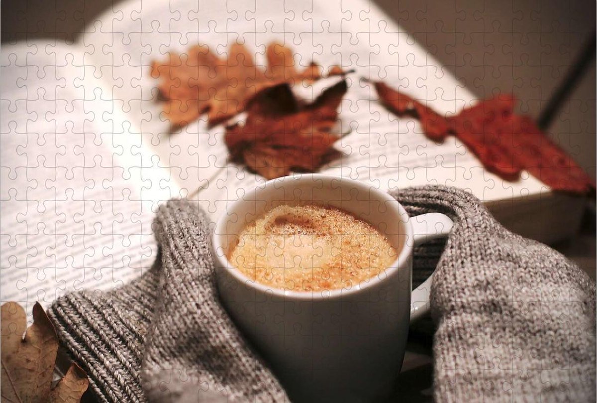 Koffie met sokken puzzel 252 stukjes