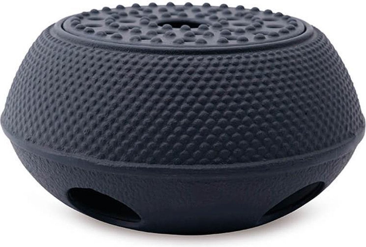 Thee warmhouder - Theepot verwarmer - Gietijzer "Owakudani"- Zwart