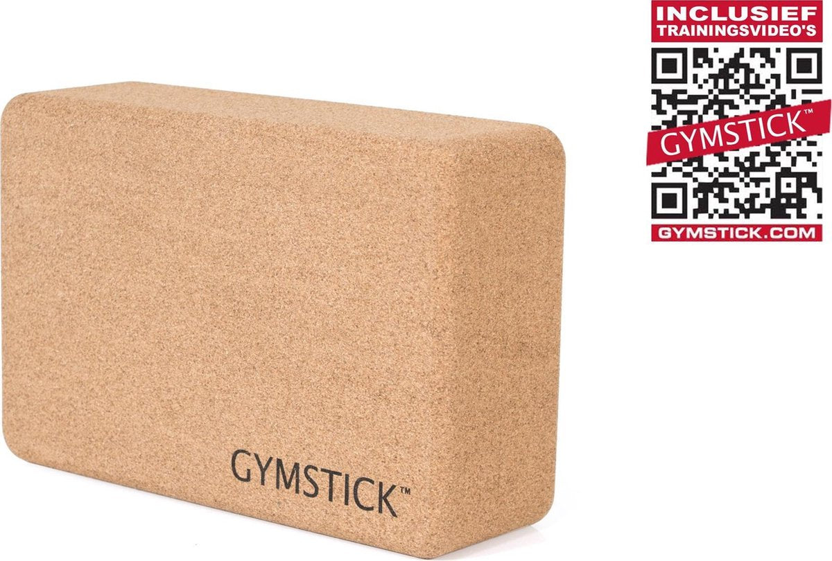 Gymstick Active Yoga Block Kurk - Met Online Trainingsvideo's