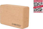 Gymstick Active Yoga Block Kurk - Met Online Trainingsvideo's