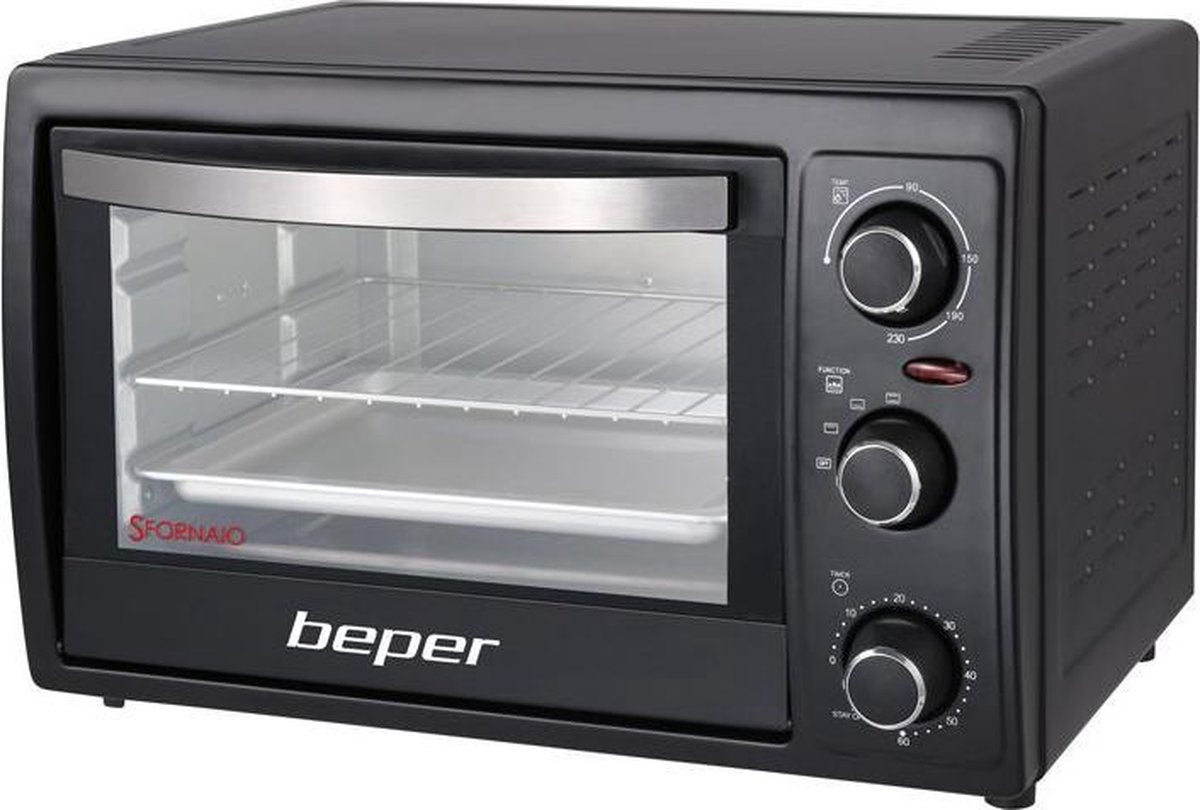 Beper 90.883- Elektrische bakoven- 20 liter- zwart