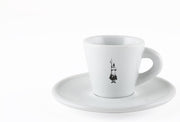 Bialetti espressokopje met schotel - porselein