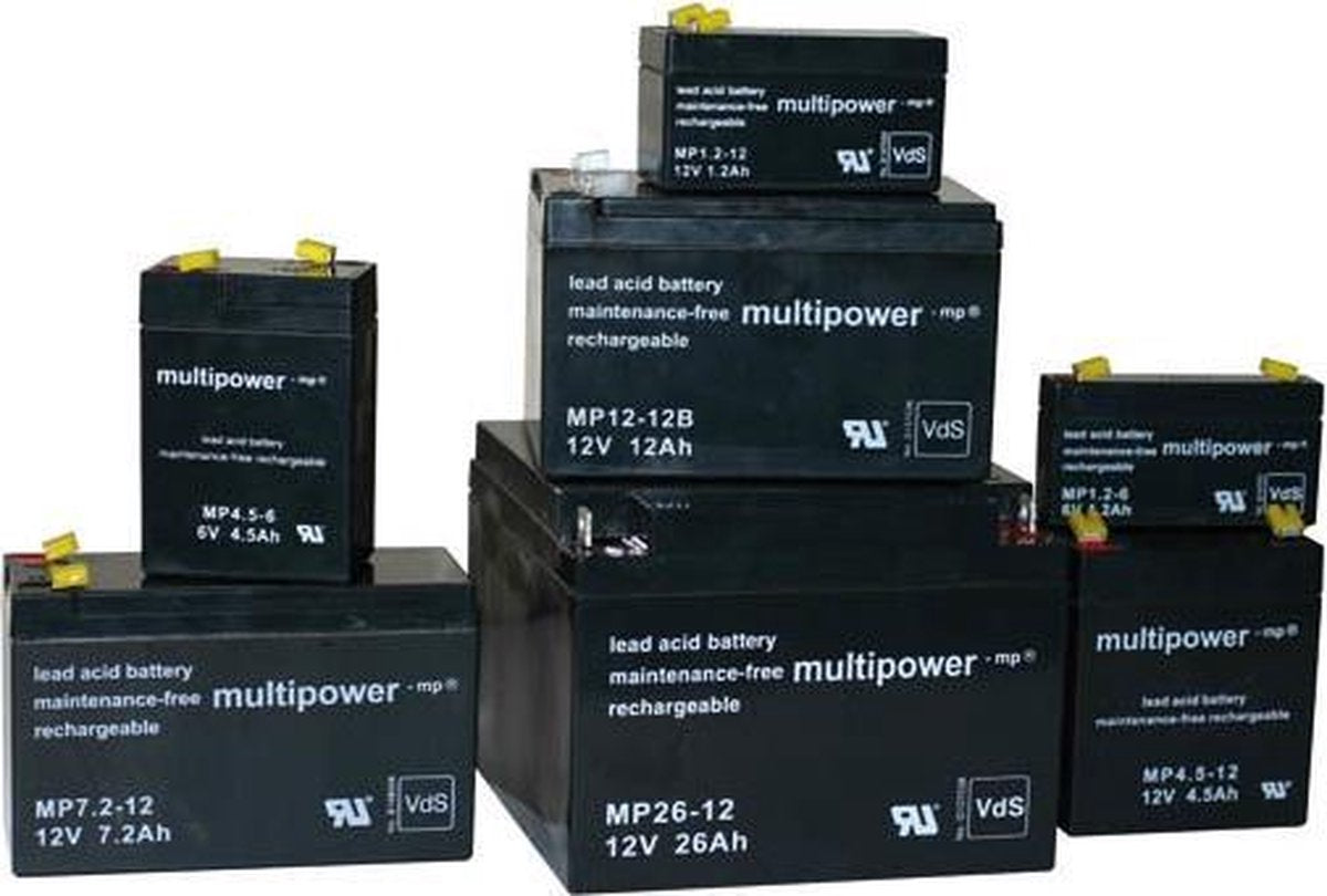 Multipower loodvliesbatterij 6V