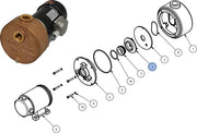 Rheinstrom bronzen Impeller voor 6E Dekwaspomp