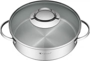 Kassel Alice – Lage kookpan met deksel - Ø 24 cm – RVS