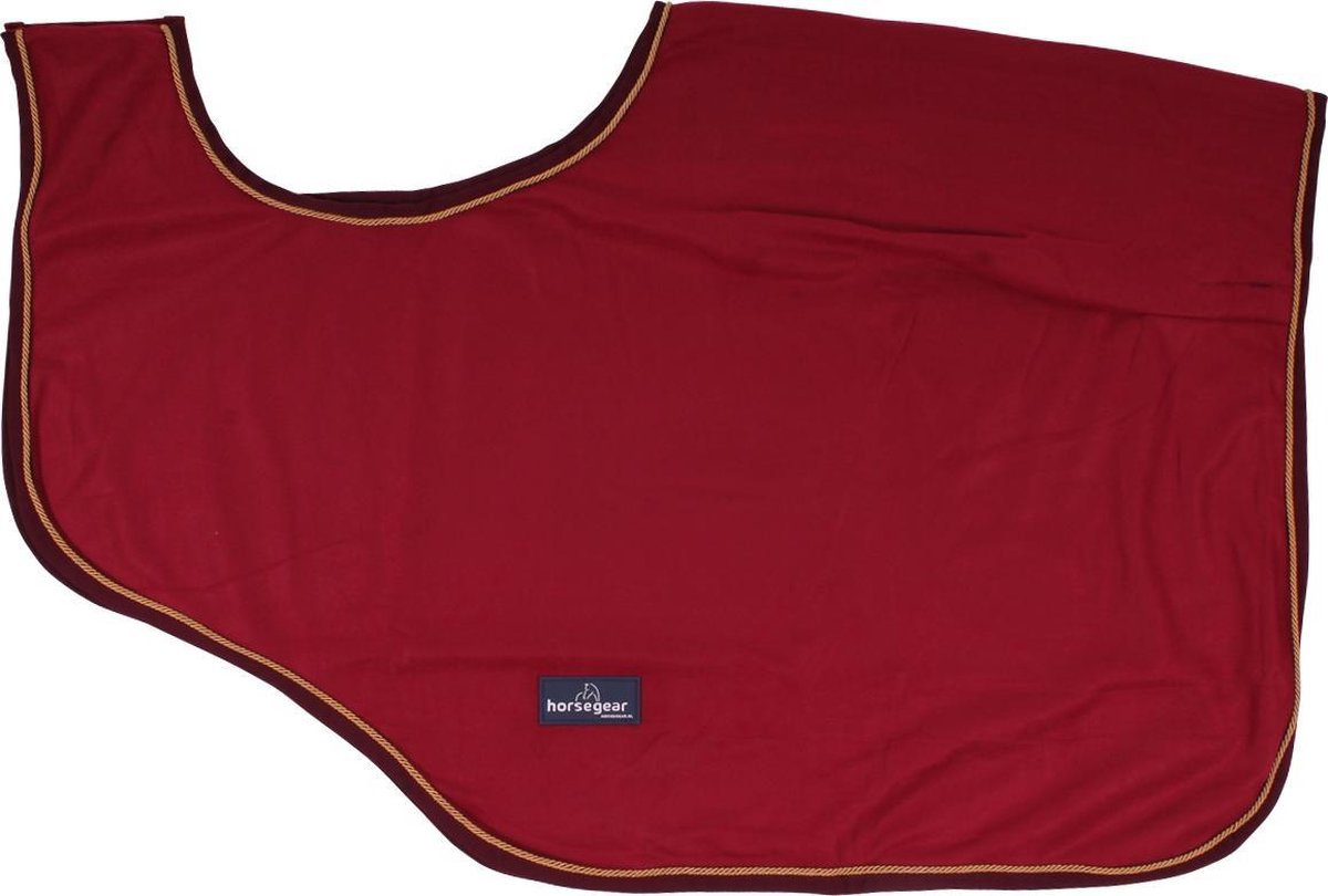 Horsegear Uitrijdeken Classic - Dark Red - 175 Cm