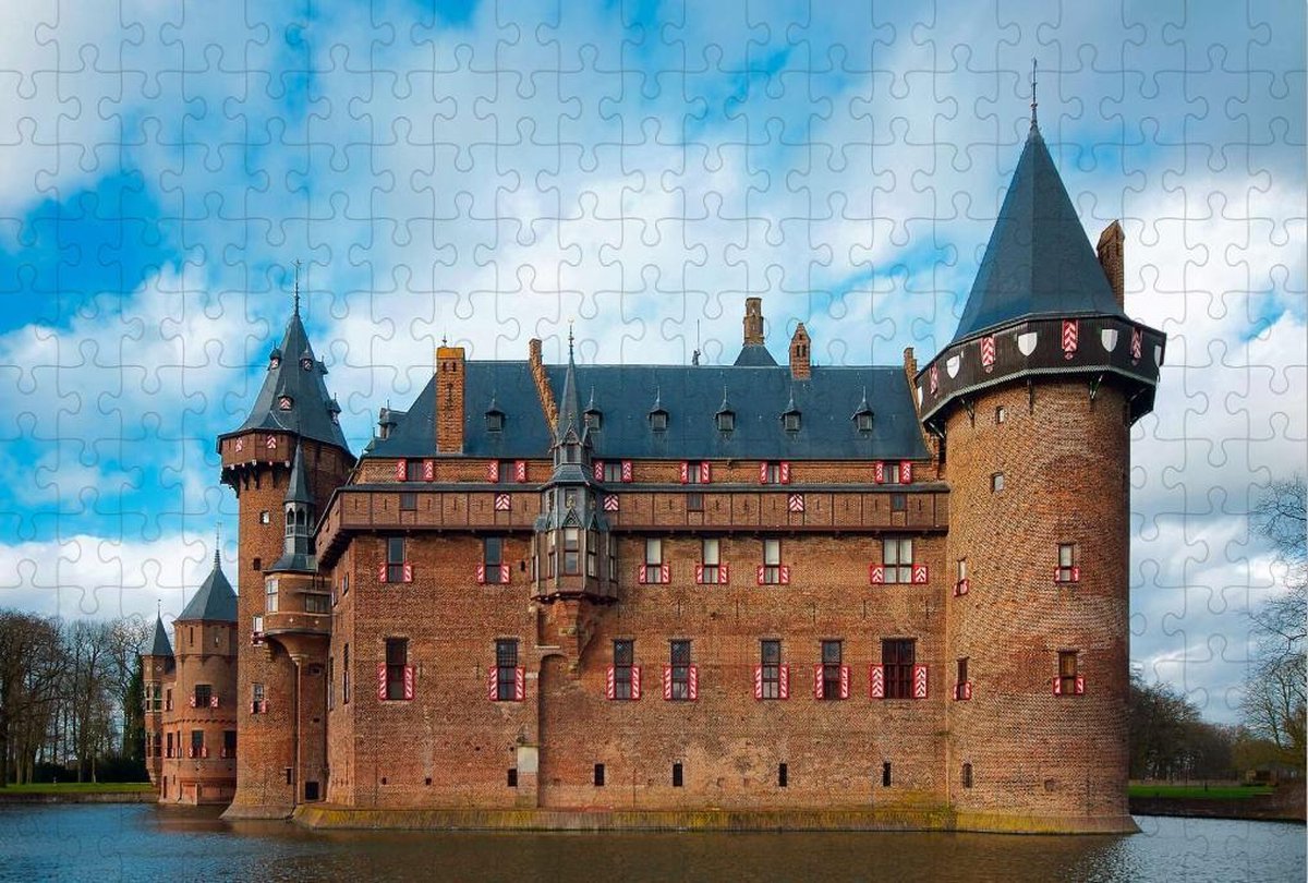 Kasteel De Haar in Utrecht - Legpuzzel 252 Stukjes | Kasteel - Utrecht - Holland - Slot