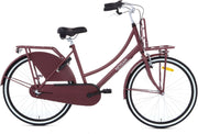 Nogan Vintage N3 Transportfiets - Meisjesfiets - 26 inch - 3 versnellingen - Mat Rood