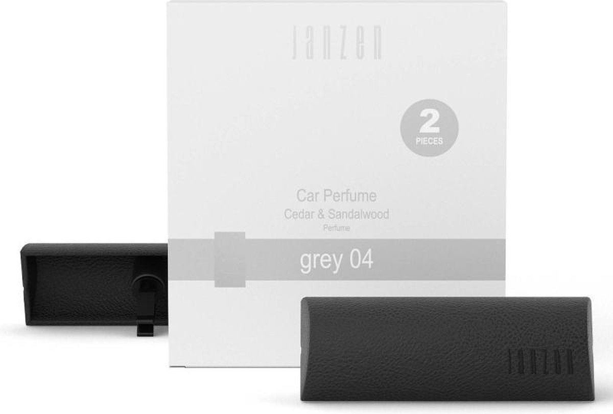 Janzen Car Perfume Grey 04 - autoparfum - 2 stuks