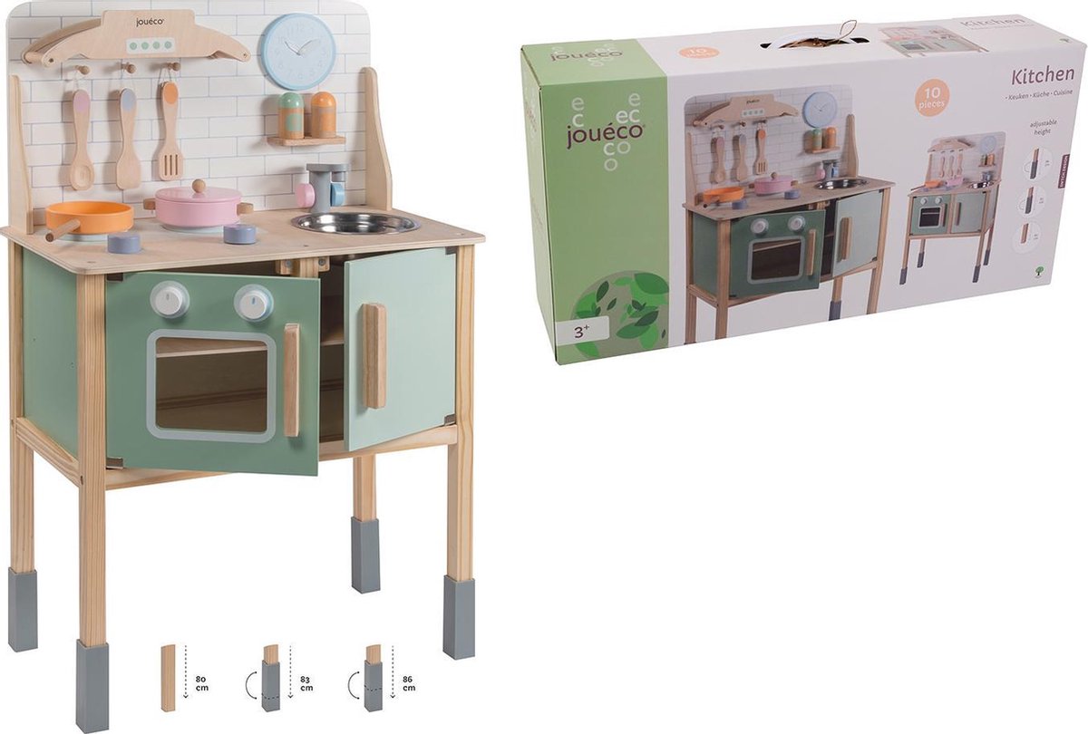 Jouéco® - Houten keuken met accessoires