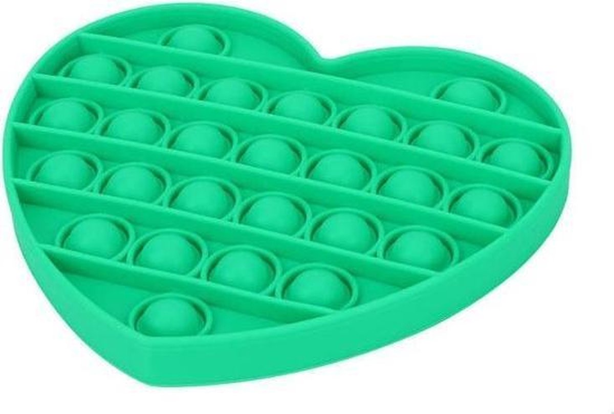 Ren4Shop© Fidget Toys Pop It - Hart - Hartje - groen - Stress verlagend - Gezien op TikTok!