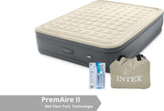 Intex Luchtbed - PremAire II - Formaat: Queen - B152 x L203 x H46 cm - Ingebouwde Pomp - Met Reparatieset