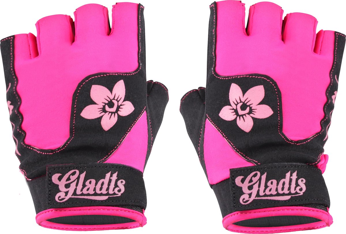 Gladts Hawai flower style sporthandschoenen - maat S - crossfit handschoenen -fitnesshandschoenen - geschikt voor fitness en crossfit - dames