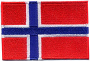 HKM APPLICATIE VLAG NOORWEGEN OPSTRIJKBAAR - 5 STUKS. 8.5 X 6 CM.