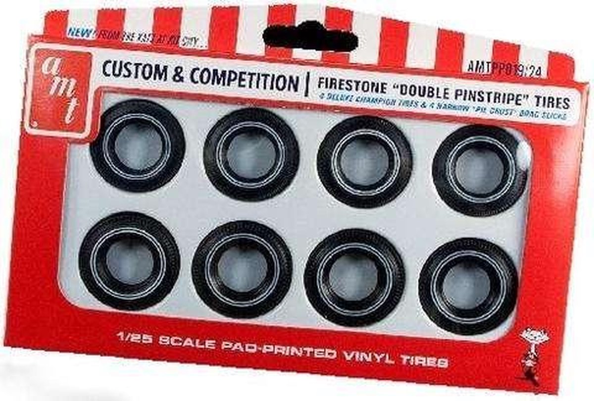 1:25 AMT PP013 Red Line Tires - Parts Pack  Accessoires set