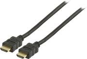 High Speed ​​HDMI™-Kabel met Ethernet | HDMI™ Connector | HDMI™ Connector | 4K@30Hz | 10.2 Gbps | 7.50 m | Rond | PVC | Zwart | Label
