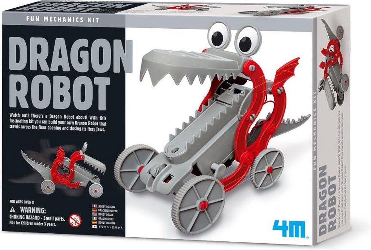 4m Fun Mechanics Kit: Robotdraak Bouwpakket