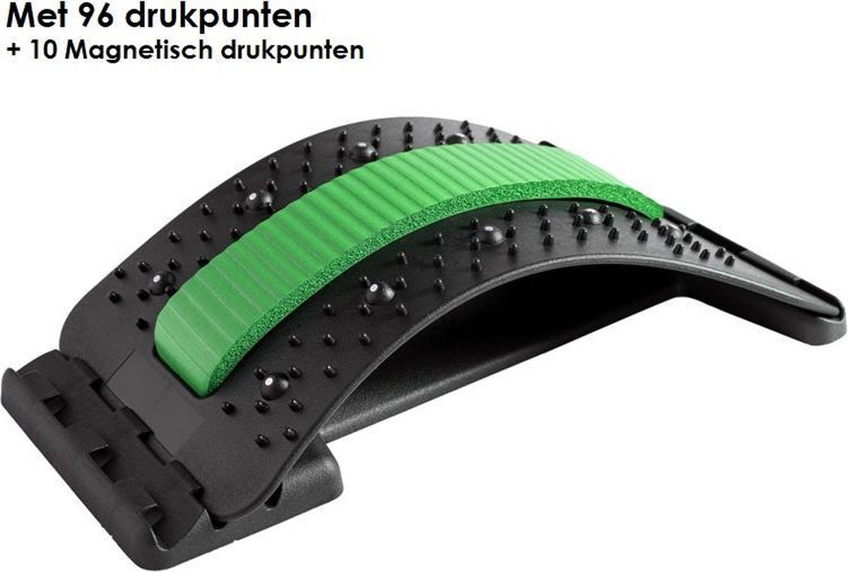 Swings Backstretcher - Verstelbare Rugstretcher - Tegen Rugklachten + Gratis Foam Pad Groen