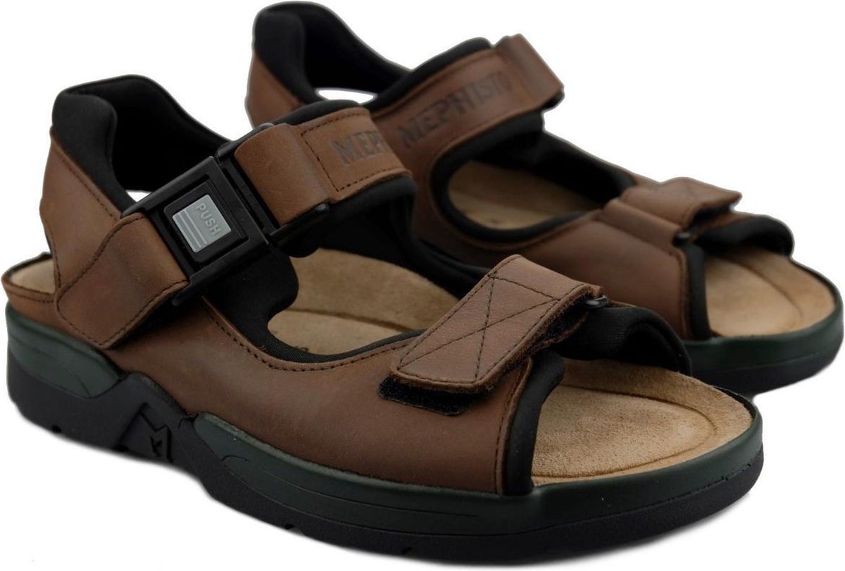 Mephisto Atlas Fit heren sandaal - donkerbruin - maat 36