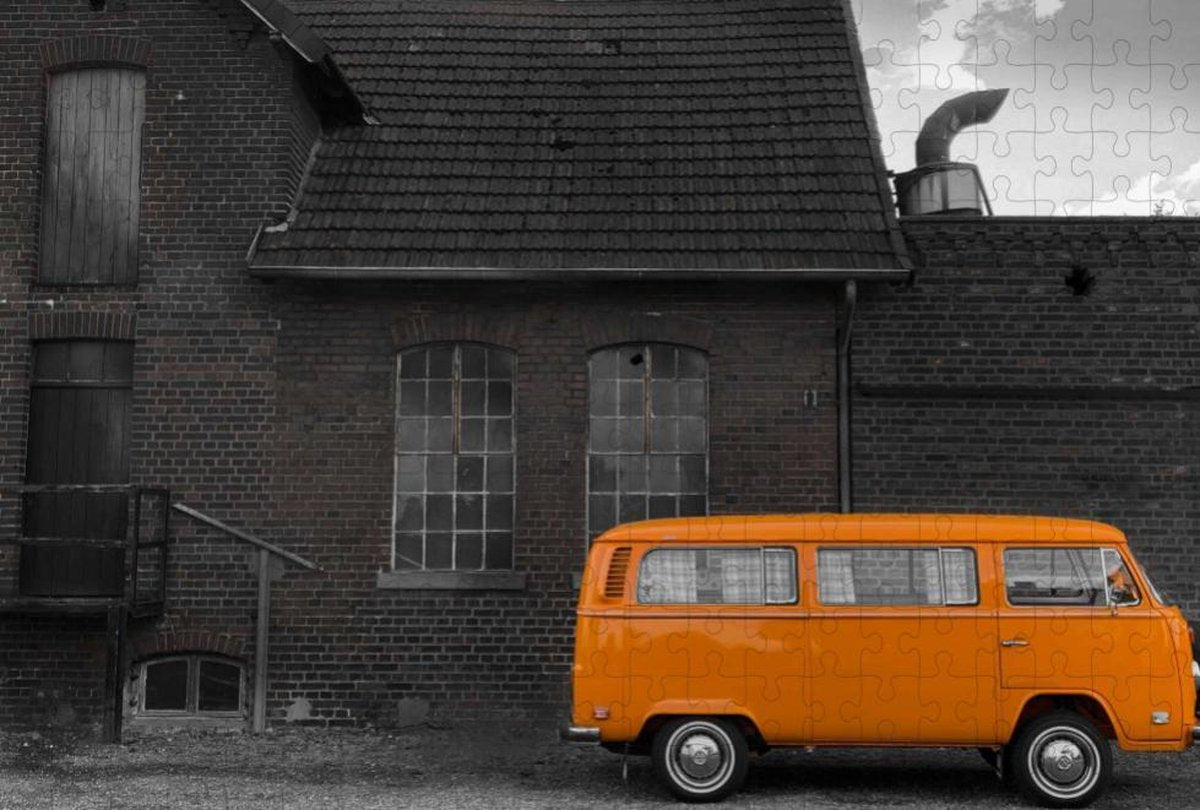 VW T1 Busje Geel - Legpuzzel 252 stukjes