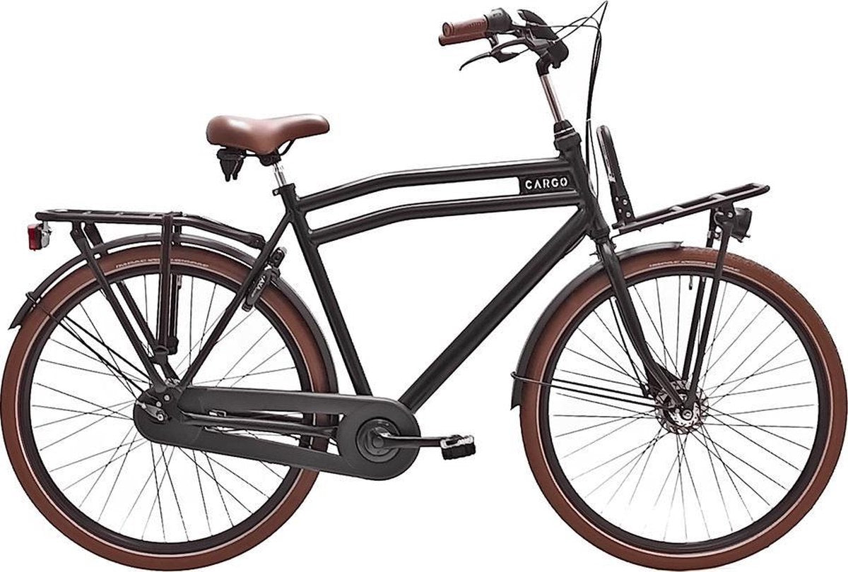 Avalon Cargo - Fiets - Mannen - Matzwart - 59