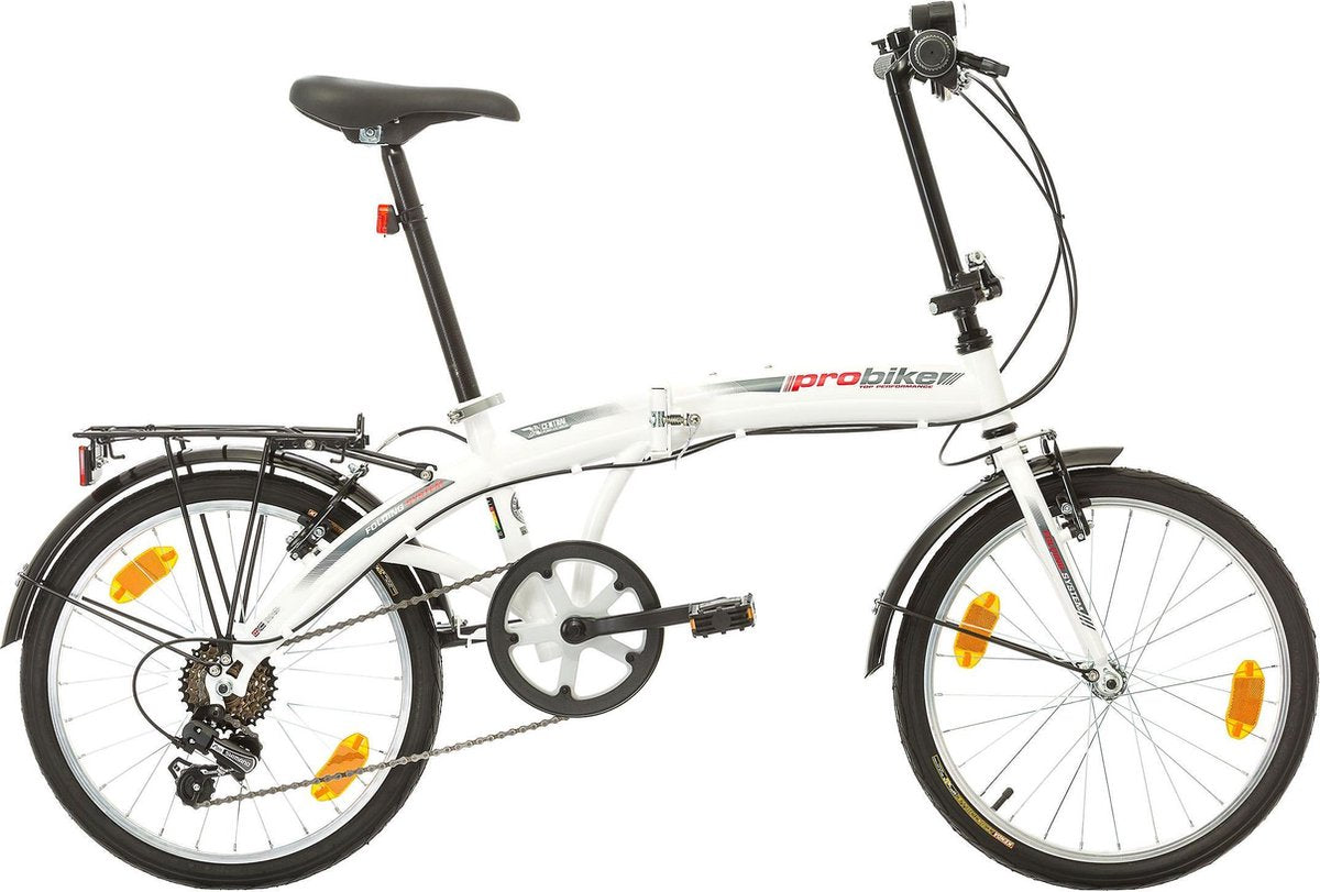 PROBIKE FOLDING 20 INCH 6 SPEED WHITE