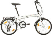 PROBIKE FOLDING 20 INCH 6 SPEED WHITE