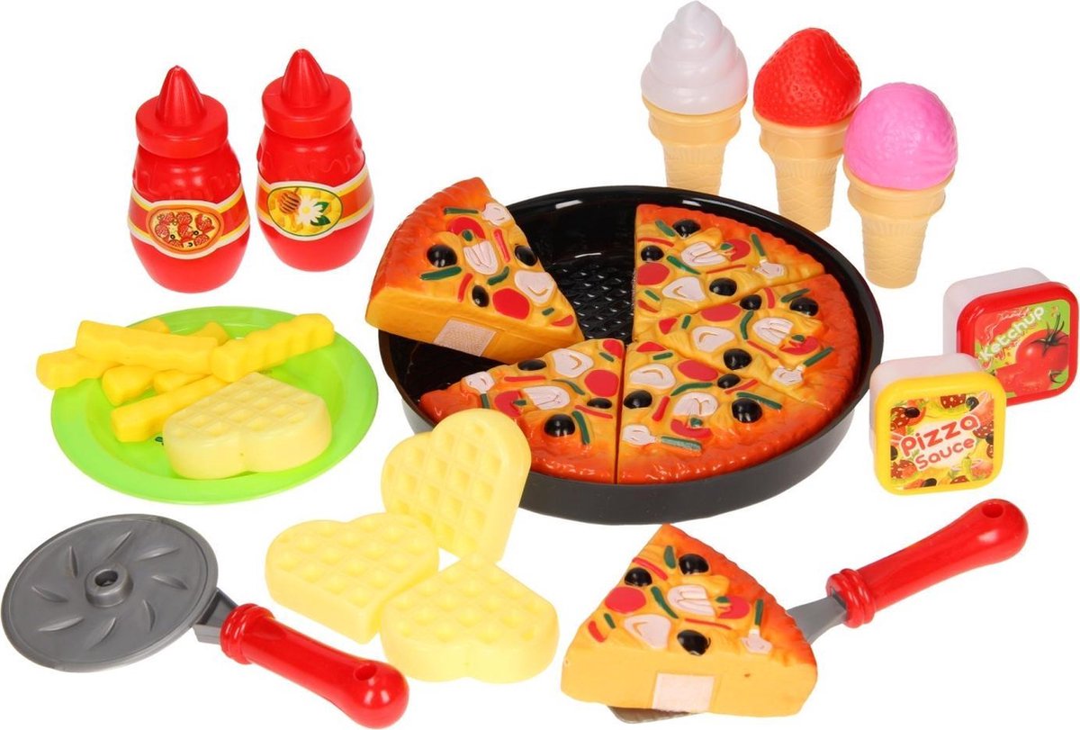 Speelgoed Eten Speelset Pizza