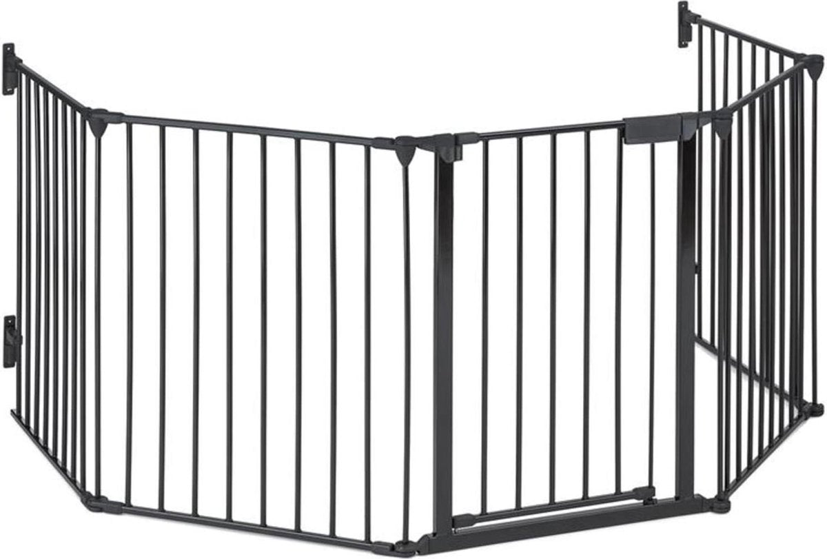 Safety-First veiligheidsscherm openhaard 3m metaal zwart