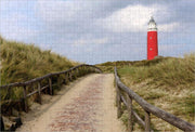 Vuurtoren op Texel - Legpuzzel 252 Stukjes | Noordzee - Vuurtoren op Puzzel - Texel - Waddeneilanden