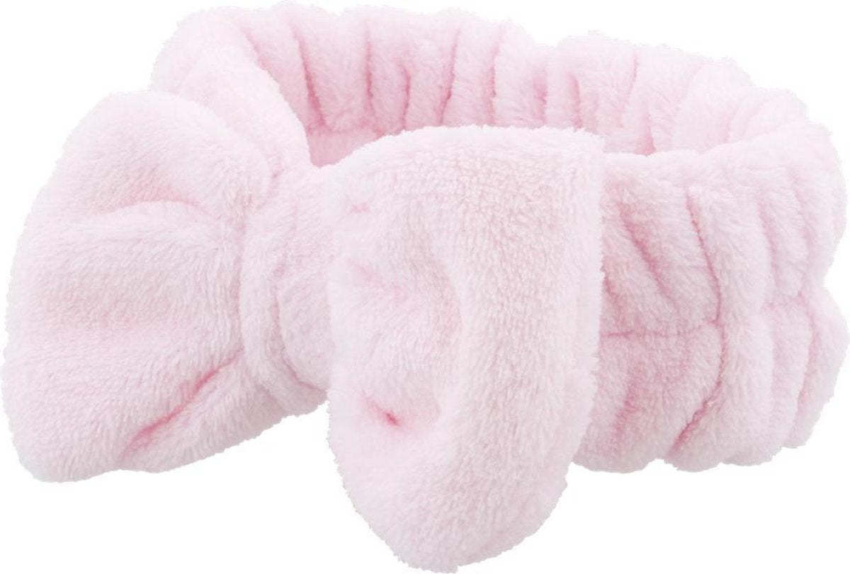 Cosmetische hoofdband/Roze hoofdband/Cosmetische haarband/Hoofdband-Make-up haarband/Fleece Haarband-Bandeau/Elastische Haarband