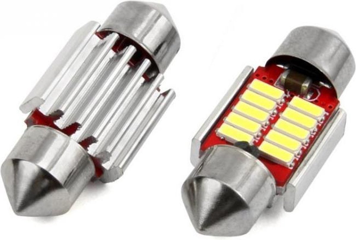 Dome - 10 LED - 4014 - 31mm - Canbus - C5W - 2 stuks