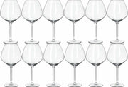 18x Luxe wijnglazen voor rode wijn 750 ml Carre - 75 cl - Rode wijn glazen - Wijn drinken - Wijnglazen van glas