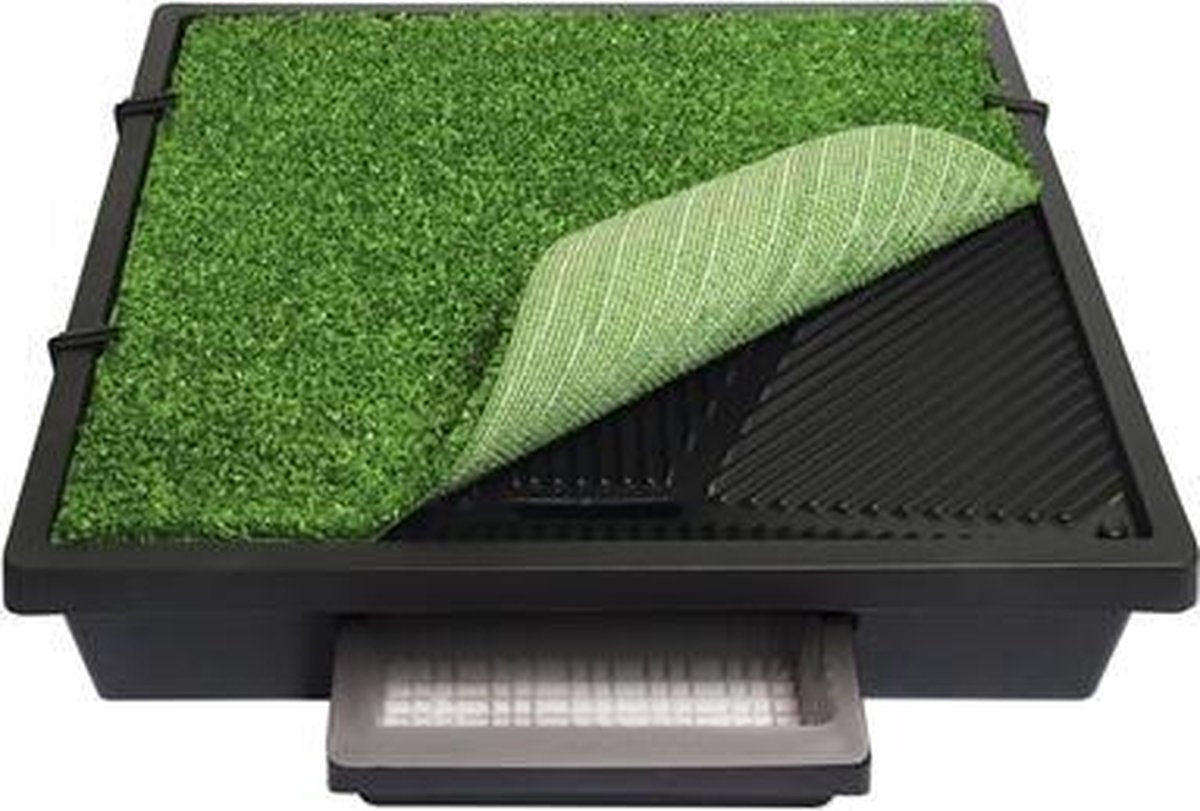 Pet loo indoor hondentoilet - medium 61x61 cm - 1 stuks