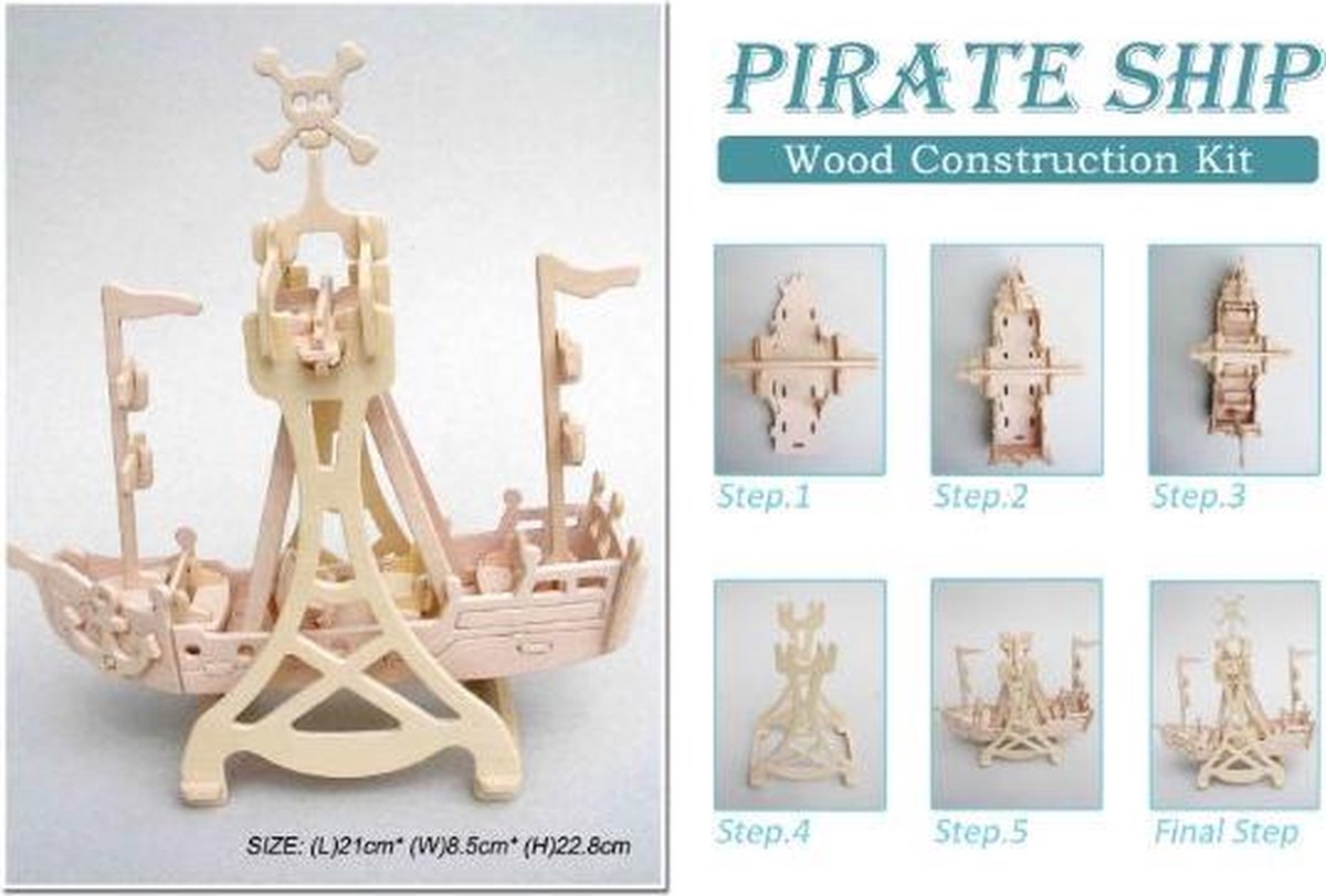 Houten piratenschip