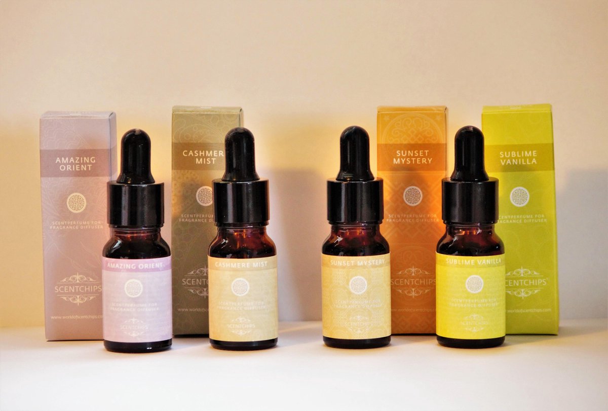 Scentchips pakket 3 + 1 gratis geur olie |CASHMIRE MIST