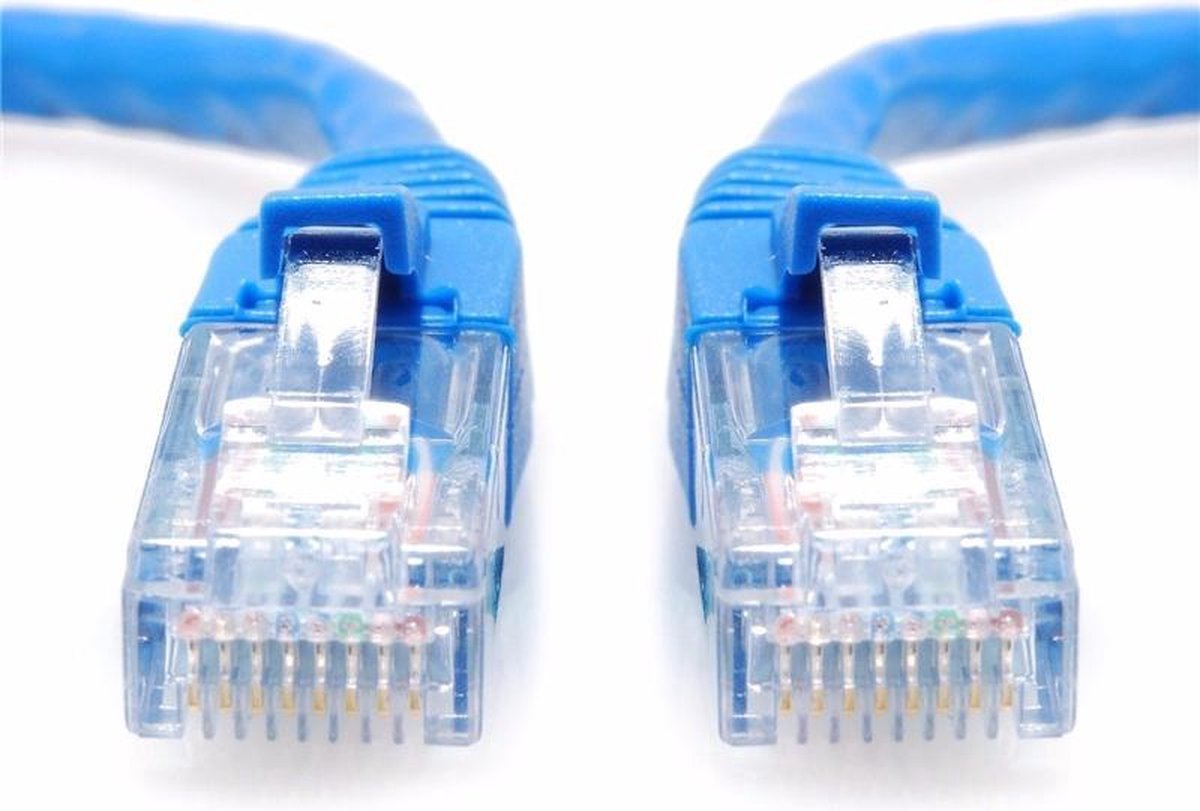 Netwerkkabel RJ45 M/M - Hoge Kwaliteit Netwerkkabel Blauw - Internet Kabel - 10 GB/ps - 20 M - CAT 5E Netwerkkabel voor PC's