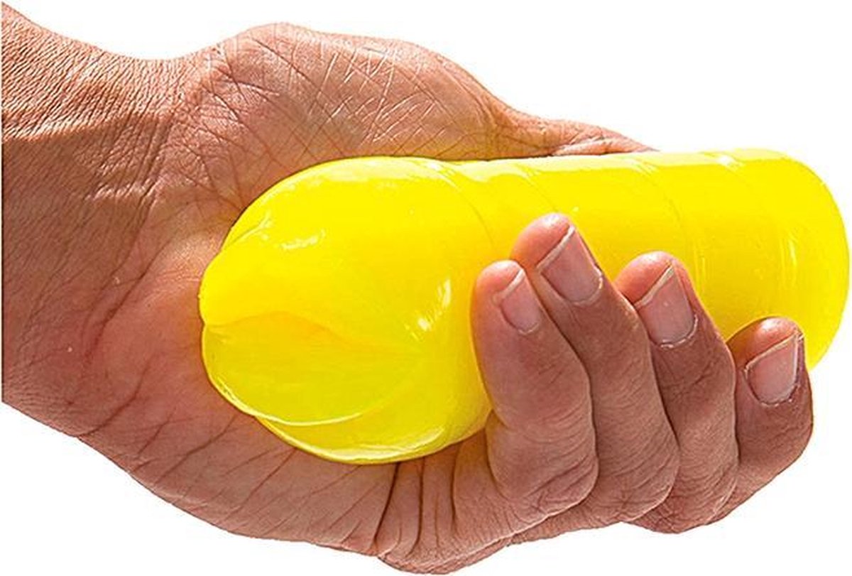 TOPCO - Glo-Glo a Go-Go Electric Lemon - CyberSkin® Mouth Stroker - NEON geel