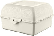 Titiz to go lunch box (143x143x95 mm) 2 compartimenten - beige