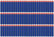 100 universele Pijltjes geschikt voor de NERF N-Strike Elite Toy guns - kleur: blauw
