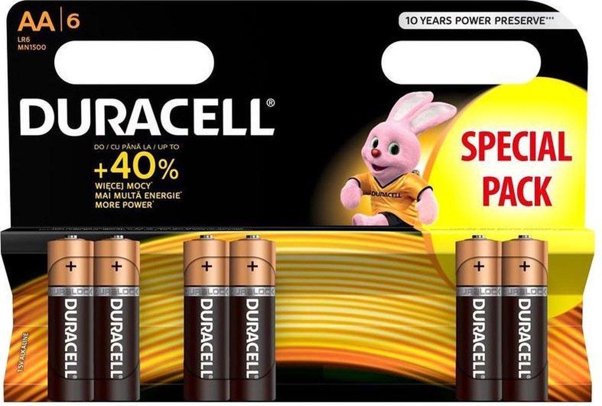 72x Duracell Basic Alkaline AA/LR6 - 12 x blister 6