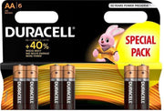 72x Duracell Basic Alkaline AA/LR6 - 12 x blister 6