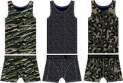 Funderwear - kleuter/kinder/tiener - Ondergoed sets - jongens - Safari - 2+1 = 3 sets - maat 104/110