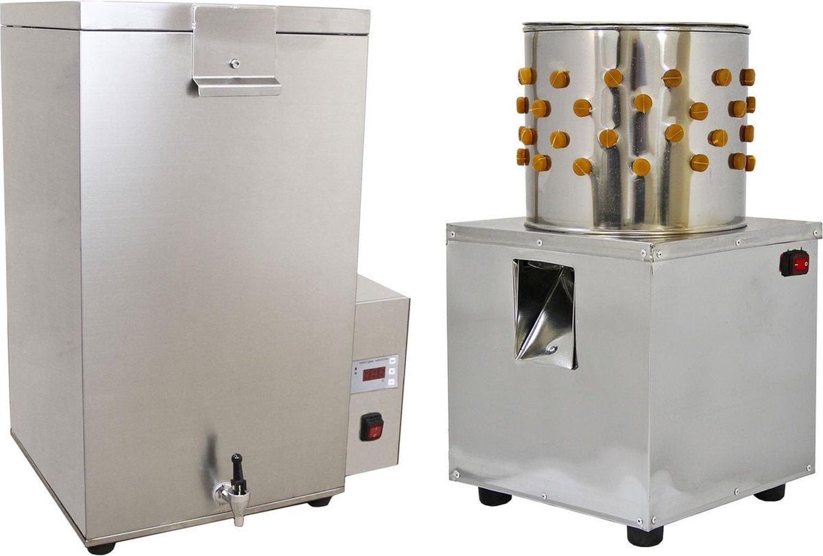KuKoo Gevogelte Plukmachine en Broeirbad - 30cm - Kippen Plukker - Pluimveeplukker - Kippenplukmachine