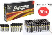 50 Stuks - Energizer Industrial LR03 AAA alkaline batterijen