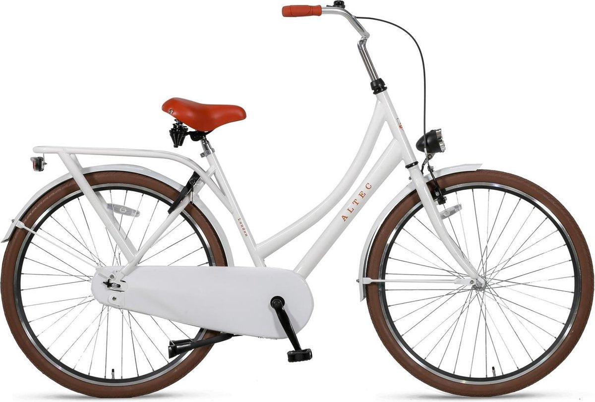 Altec London Omafiets 28 inch  Sparkle White