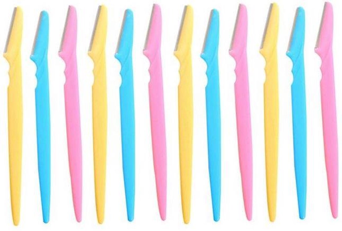 12 stuks wenkbrauw trimmers - mesjes - scheermesjes