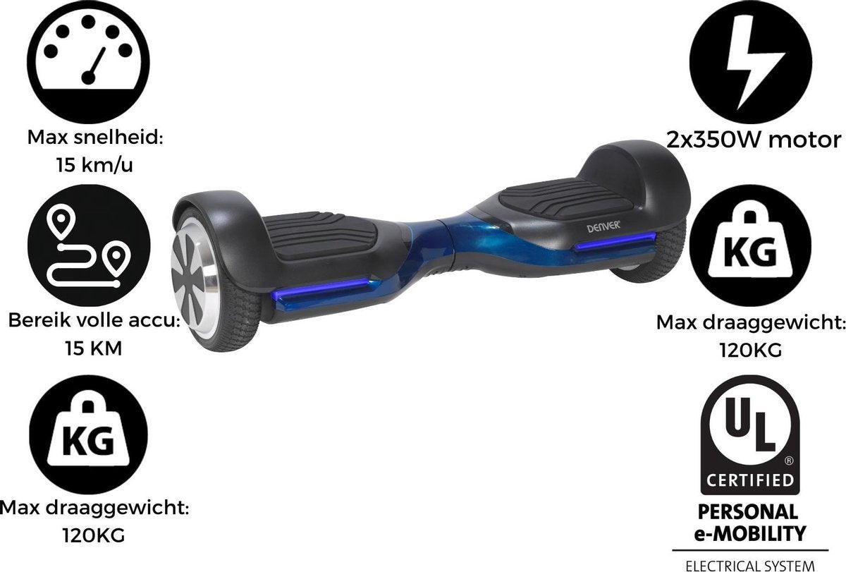 Denver HBO-6750Blue /  Hoverboard met 6