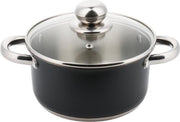 Kinghoff Kookpan met deksel - ø24 cm - Zwart - Assortiment 'Het Gemak'