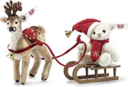 Steiff Christmas Sleigh set (incl. Teddy bear